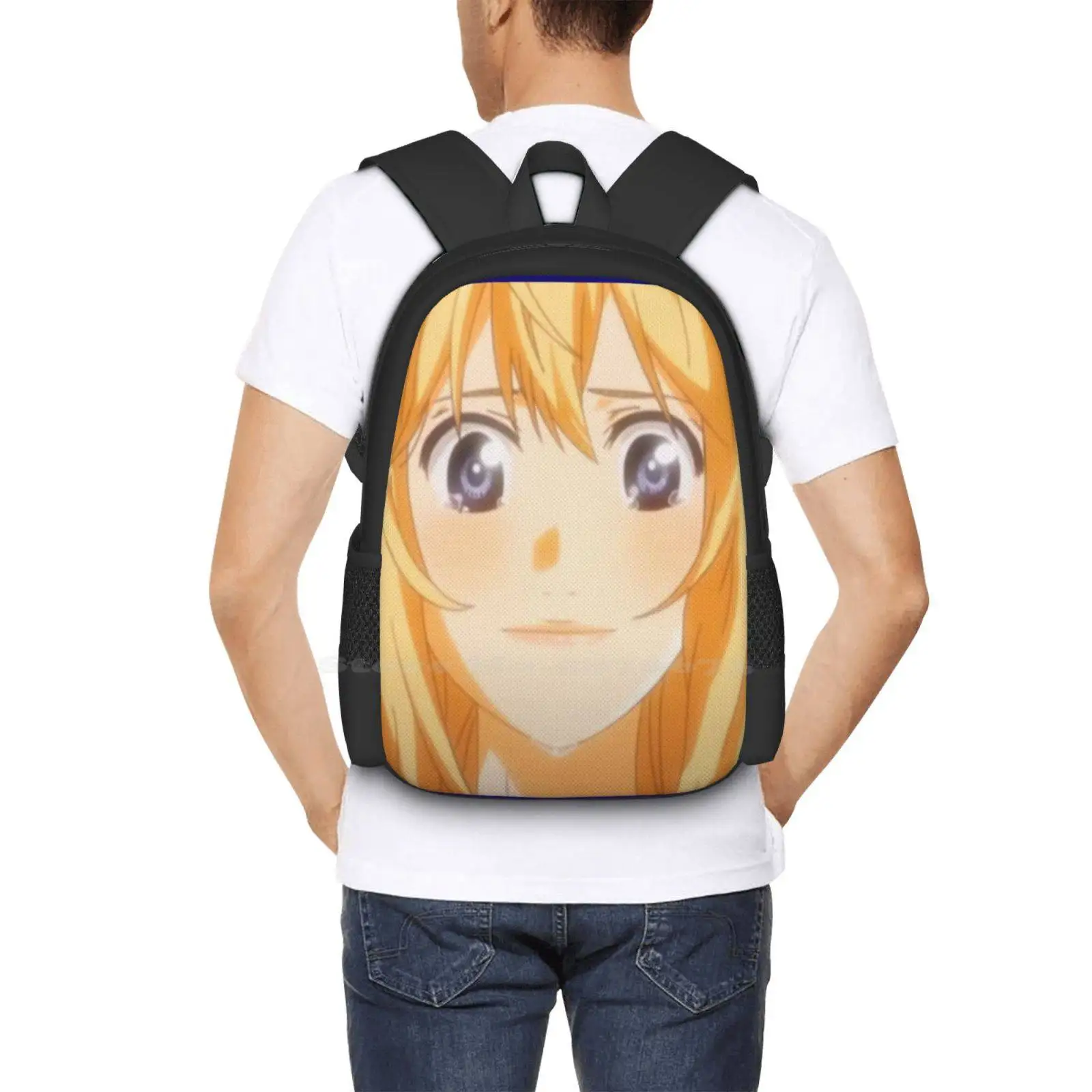 Unisex Anime Manga Student Bag, sua mentira em abril, recém-chegados