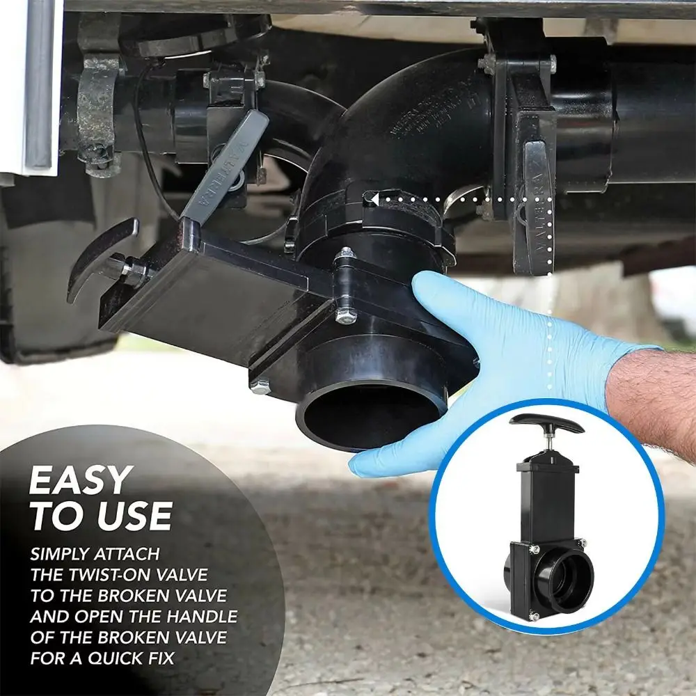 

Plastic Drain Valve Stainless Steel Clean Water Tank RV Modification Accessories Black Water Tank Sewage Tank