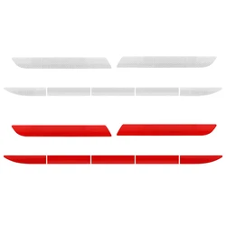 7Pcs Car Reflective Warn Strip Tape Bumper Safety Stickers Car Safety Mark Reflective Strip Car Trim Accessories