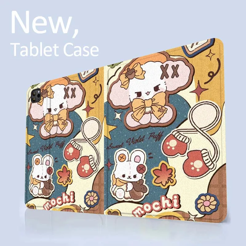 ريترو الكرتون الحيوان نمط لباد برو 7 8 9 Gen 2 11 13 5th 6th 10th 11th M5 M4 12.9 10.2 بوصة 2024 2025 اللوحي