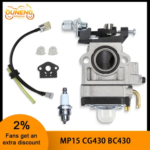 Walbro CG430 CG520 BC430 BC520 40-5 44-5 43cc 49cc 50cc 52cc 브러시 커터 2 스트로크 엔진 카브 용 잔디 깎는 기계 기화기