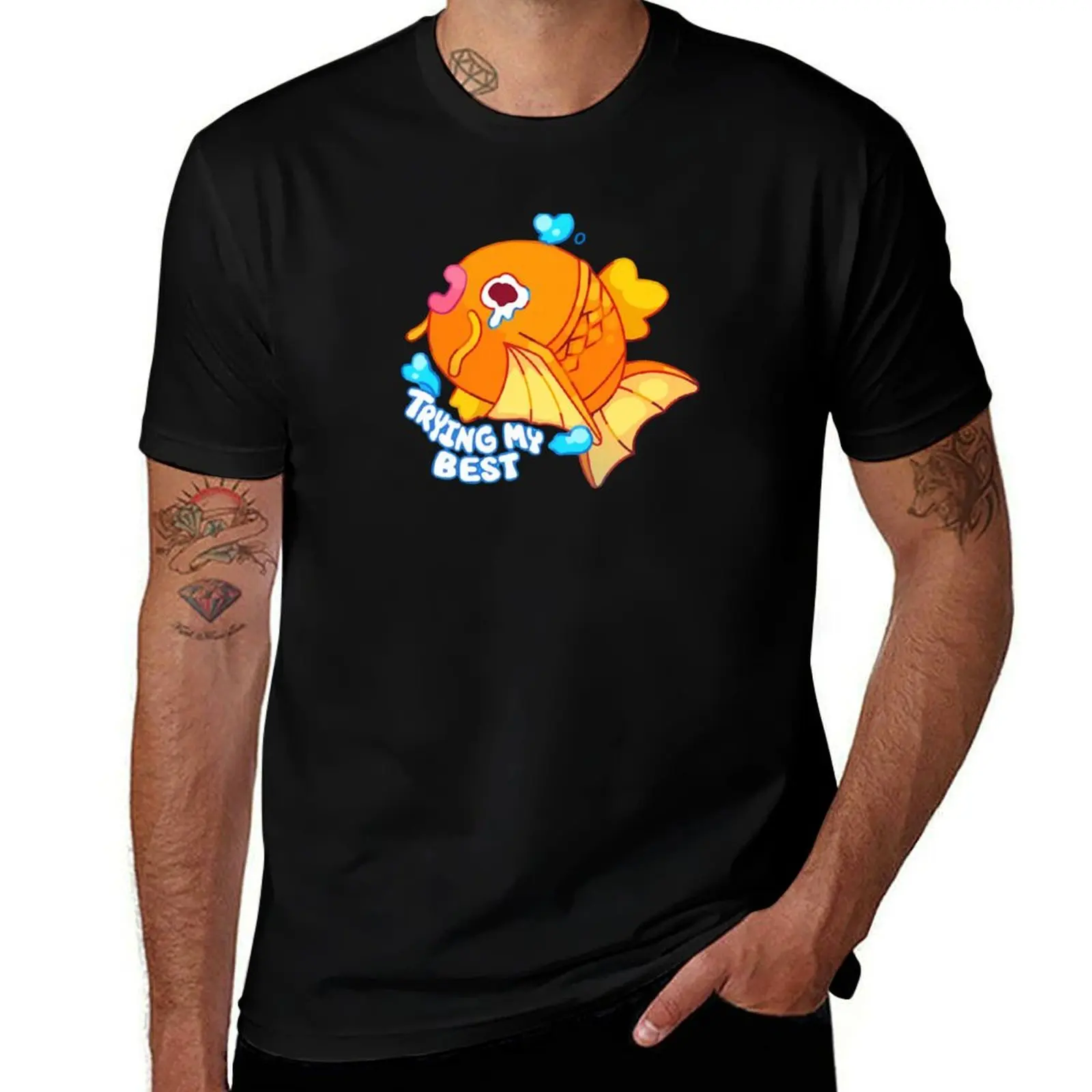 Trying My Best T-Shirt Functional Casual Short Sleeve Tee T-Shirt