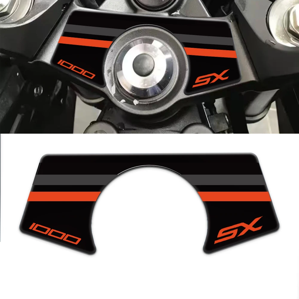 

FOR Z1000SX Motorcycle 3D Gel Protection Guard Top Triple Clamp Yoke Sticker For Kawasaki Z1000SX 2020-2025