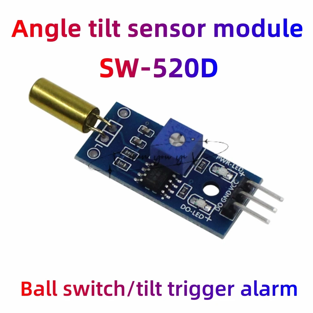 10PCS/Lot 100%New Original Angle tilt sensor module SW-520D ball switch microcontroller vibration switch sensor module