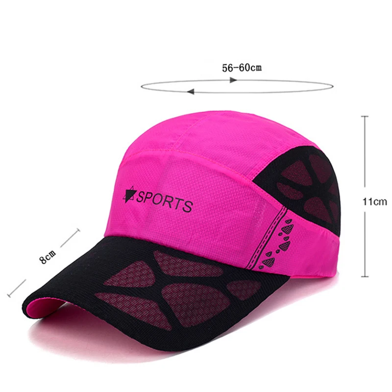 Summer Quick Drying Ultra-Thin Breathable Women Men\'s Baseball Cap Sport Outdoor Hiking Mountaineering Cycling Fishing Hat A148