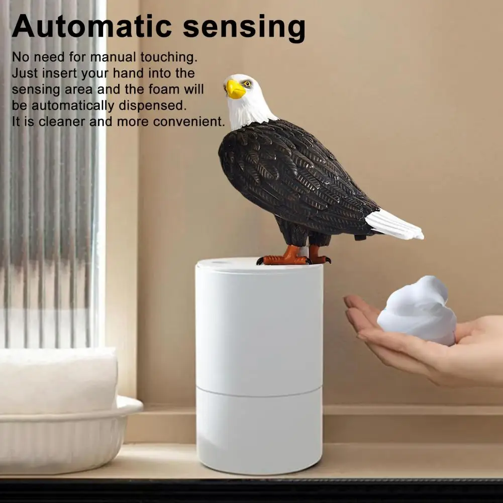 

Soap Dispenser Eagle Shape Automatic Sensing Foam Hand Soap Dispenser Touchless FIR Sensor Soap Dispenser Bathroom Accessory
