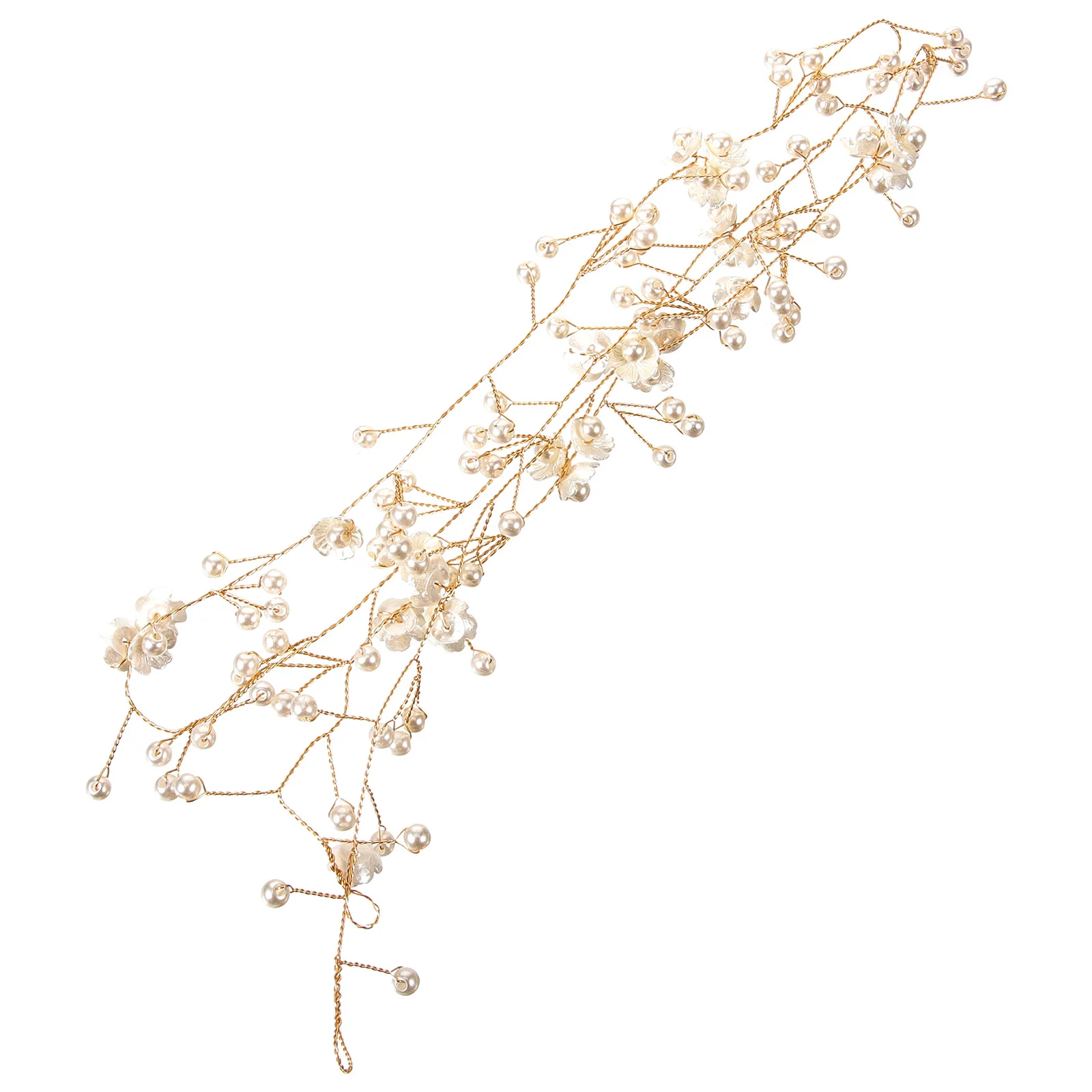 

Bridal Belt Pearl Flower Wedding Dress Accessory Exquisite Craft Long-Lasting Decorative Effect Eye-Catching Party Gift