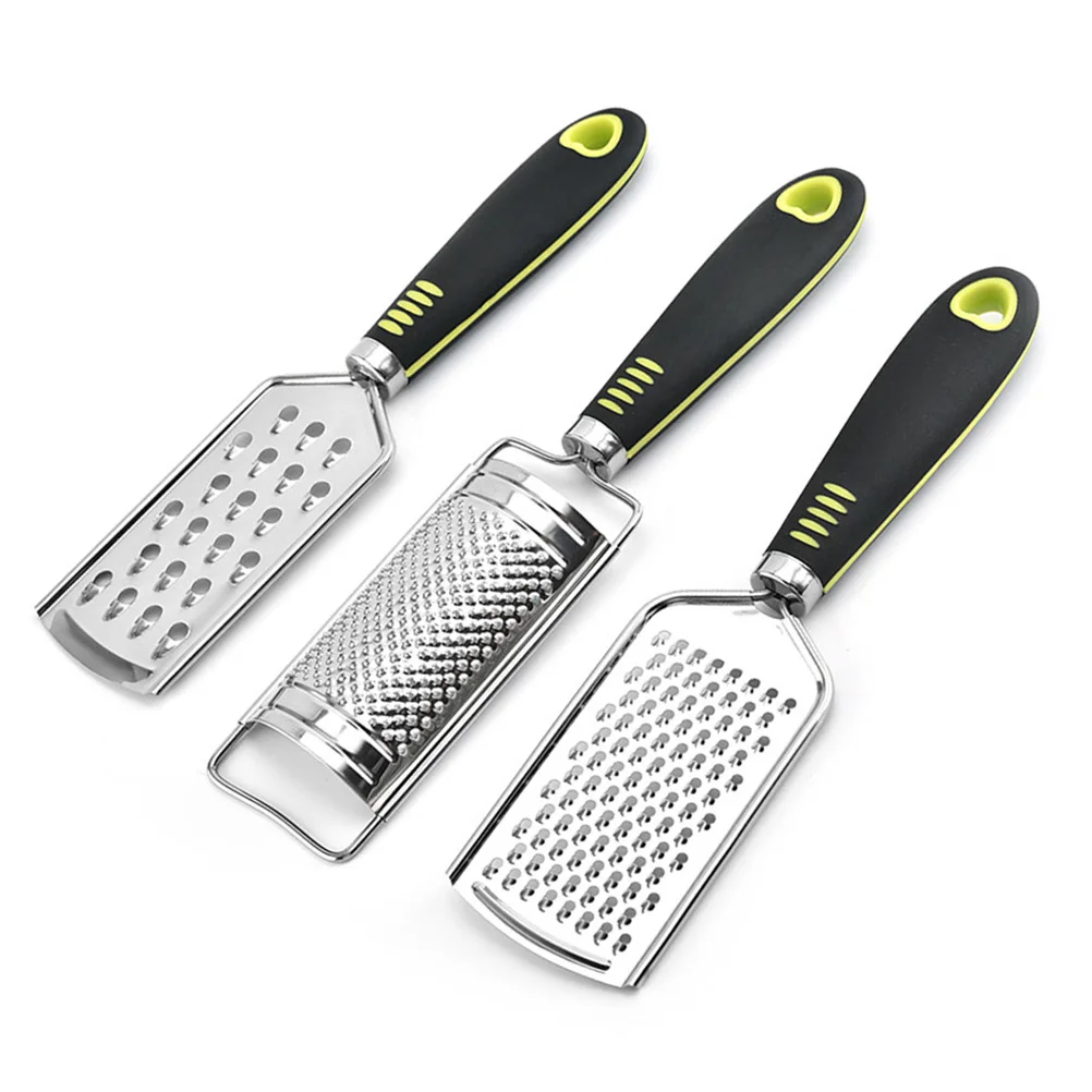 

3 Pcs Grater Set Sturdy Potato Planing Multifunction Fruit Stainless Steel Coarse