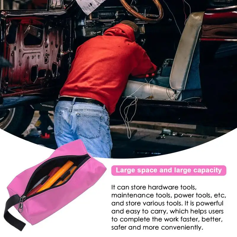 Tool Bag Met Rits Kras En Waterbestendig Tool Packet Zware Metalen Ritsen Zakjes Met Multi Hergebruikt Opslag