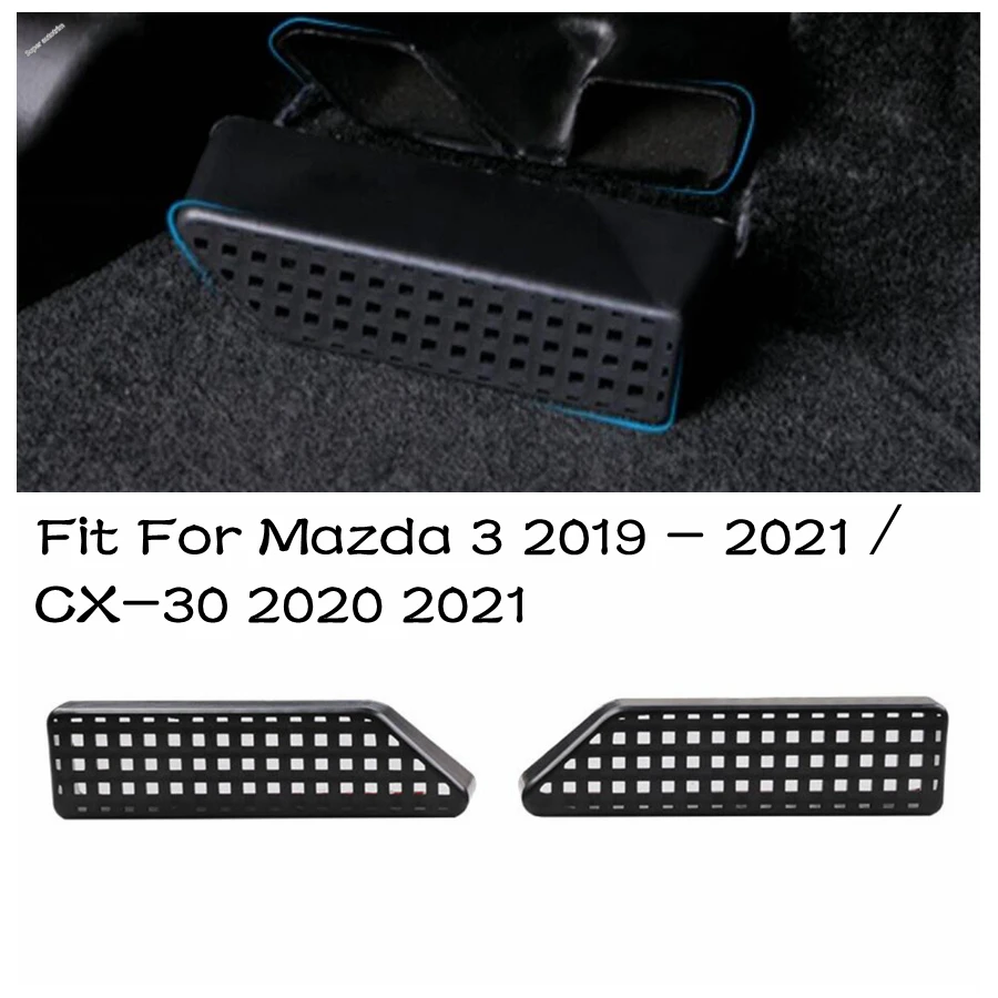 

Seat Bottom Floor AC Air Conditioner Duct Vent Outlet Grille Dust Cover Accessories For Mazda 3 2019 - 2024 / CX-30 2020 - 2024