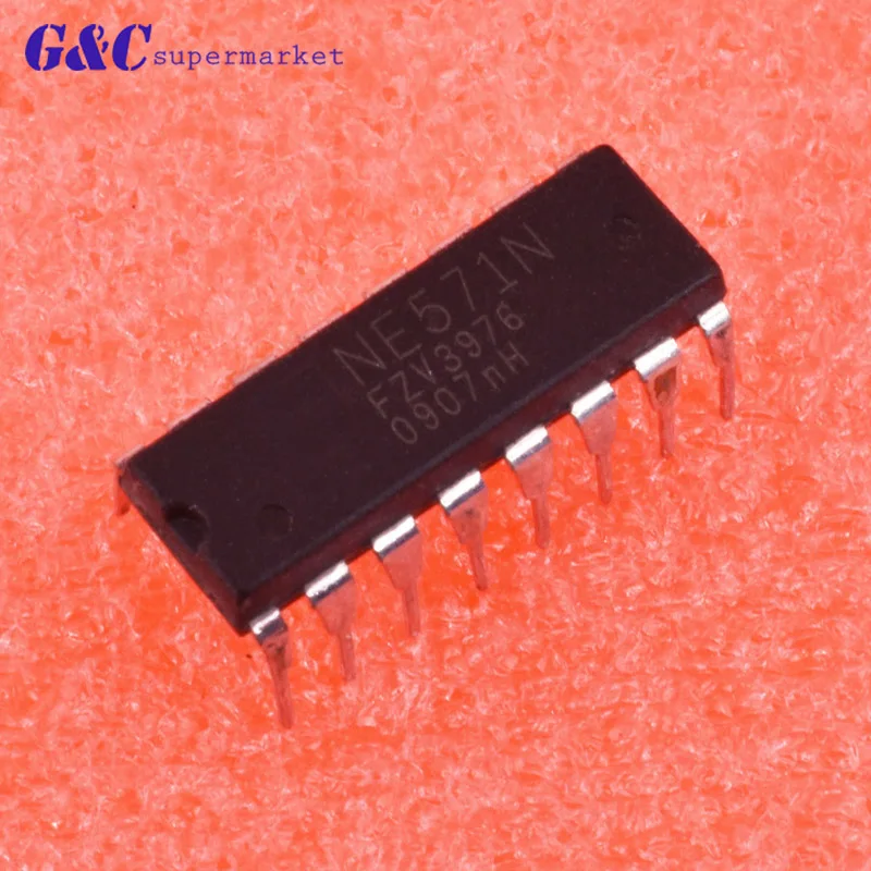 5/10PCS IC NE571N 16PINS 571N Compandor AMP GOOD QUALITY diy electronics