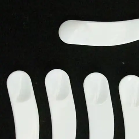 10 unids/set Mini espátula cosmética cuchara curva cuchara desechable maquillaje máscara crema cuchara para maquillaje accesorios faciales