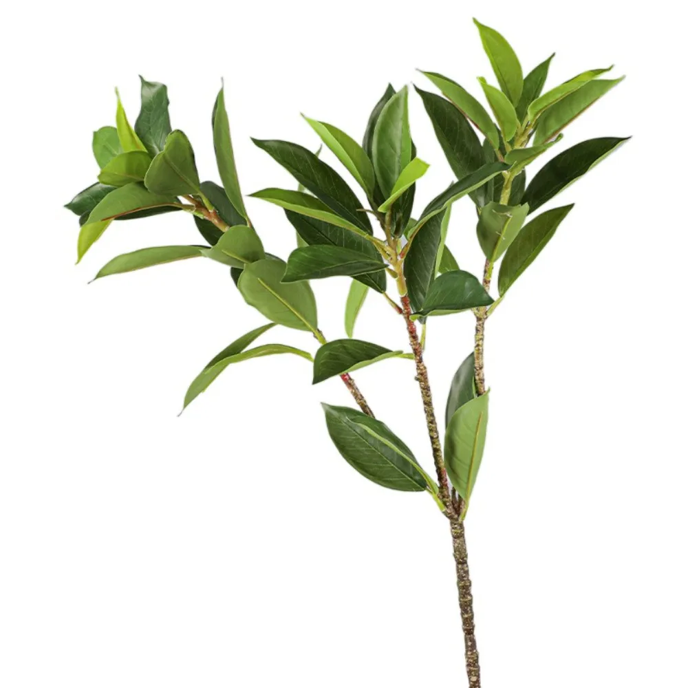 

Large Artificial Fagraea Branches Realistic Real Touch Pachira Branches Handmade Elegant Fake Plants Outdoor Garden Decor