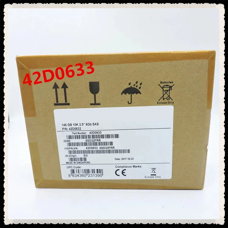 100% новый В коробке Гарантия 3 года 42D0633 146 ГБ 10 К 6 Гбит/с 2,5 дюйма 42d0632 42D0636 MBD2147RC Нужны дополнительные фотографии с ракурсами, пожалуйста, свяжитесь со мной