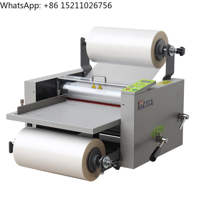 669XY Fully Automatic Large Steel Roller Laminating Machine A3 Hot and Cold Speed Adjustable for A5 A6 A4 Paper Sizes
