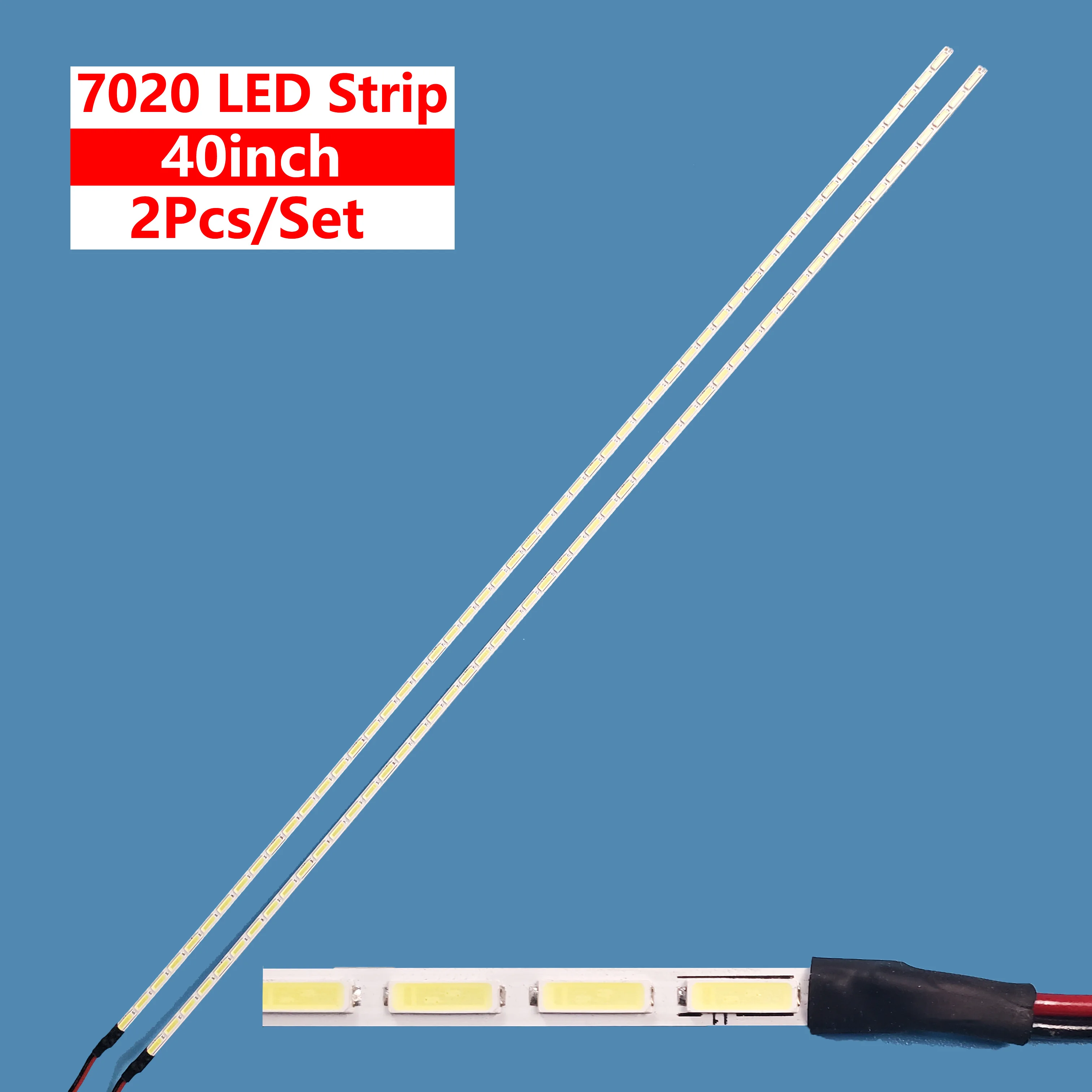 TV backlight strips lights 40inch universal 7020 LED Strip Kit 3V 52LED 449*3.8MM LED tv strip light lcd backlight