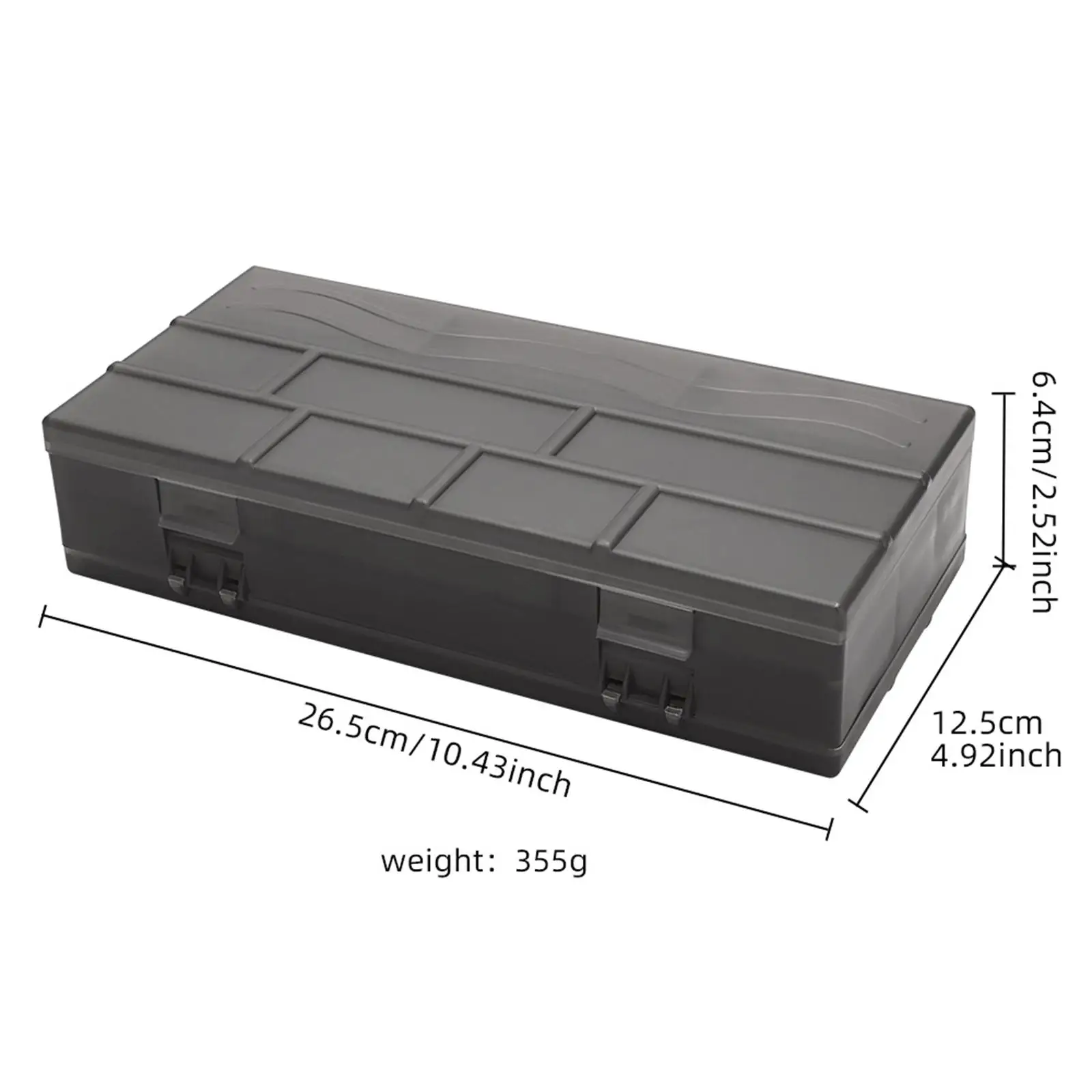 

Hair Tool Storage Box Hair Ties Clear Multipurpose Space Saving Hairdressing Supplies with Grids for Office Home Hairdressers