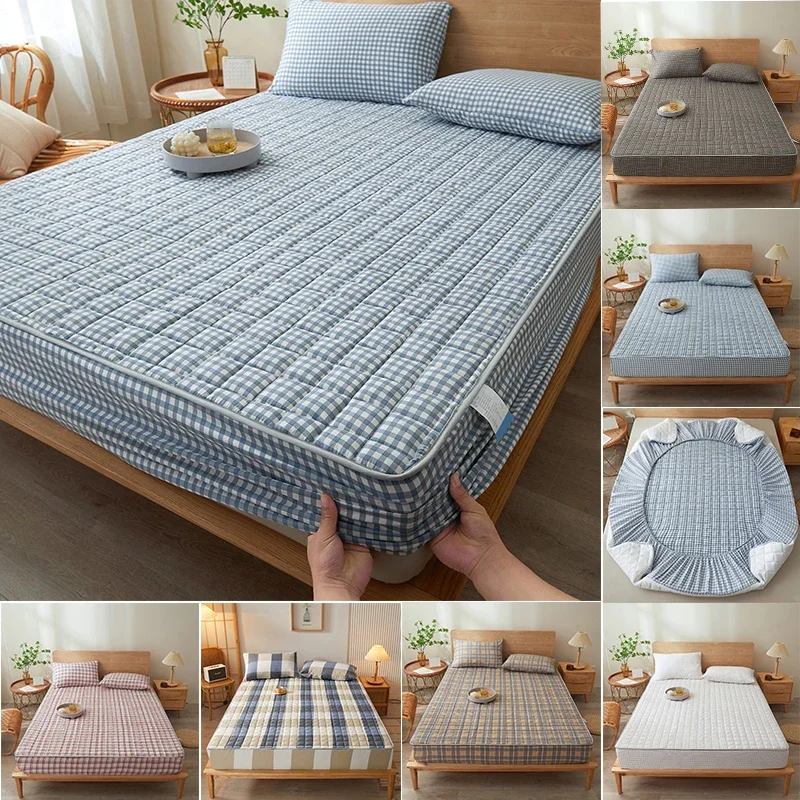 Waterproof Mattress Protector, Fitted Sheet Waterproof Mattress Cover, Breathable & Noiseless Mattress Pad, With Deep Pocket