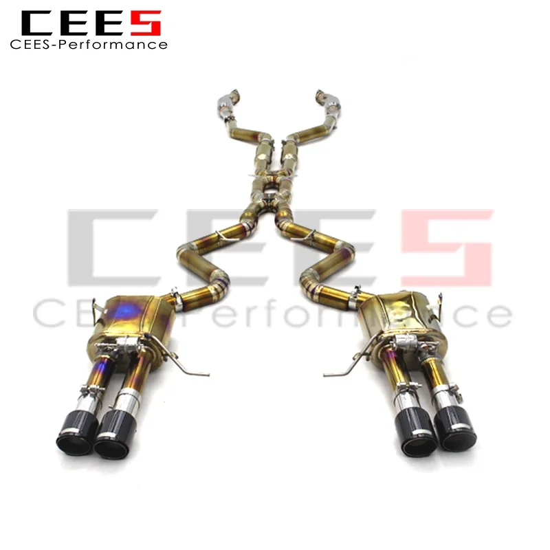 أداء CEES من التيتانيوم Valvetronic لسيارة BMW M3 E90/E92/E93 4.0L 2008-2013 مع نظام عادم Catback الأنبوب السفلي المحفز