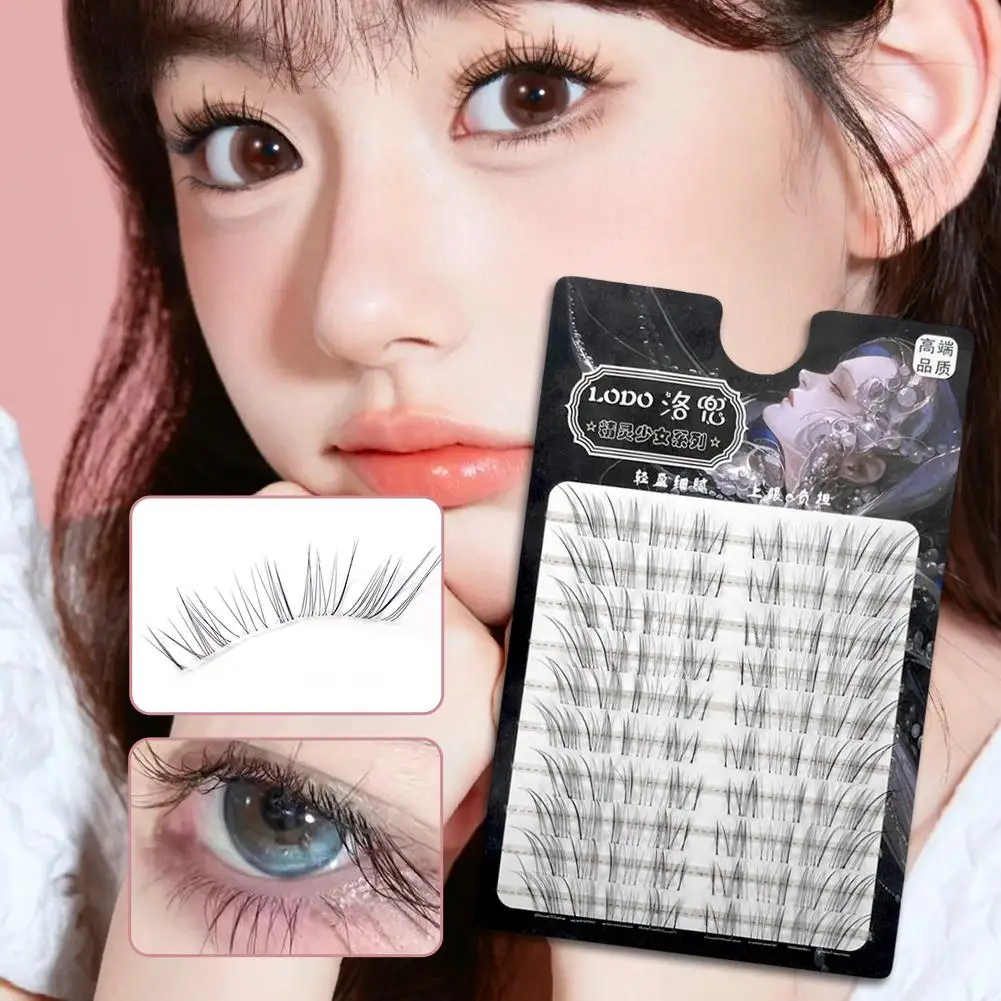 Schwarz Weiche Falsche Wimpern Klar Und Kühles Gefühl Natürliche Werkzeug Wimpern Wimpern Einzelne Frauen Manga Cluster Simulation Extensio W3M3