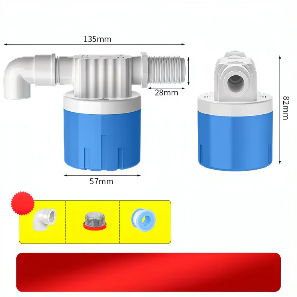 Automatic Water Level Control Float Valve For Plastic Tank Reservoir Tower Shut Off Switch Adjustable Automatic Filling
