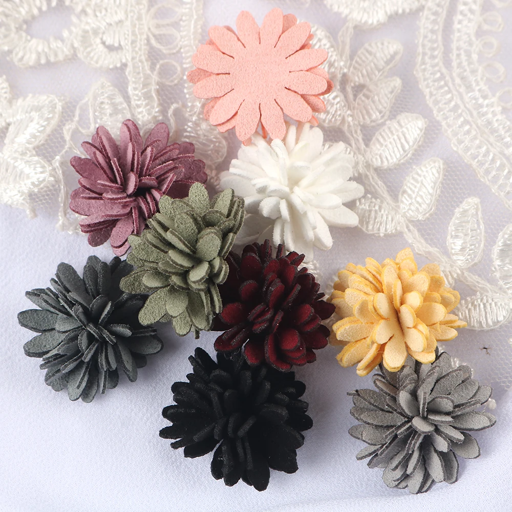 Handmade Flower Patch Chiffon Organza Rose Flowers For DIY Crafts Children Hairpin Decoration Clothing Accessories