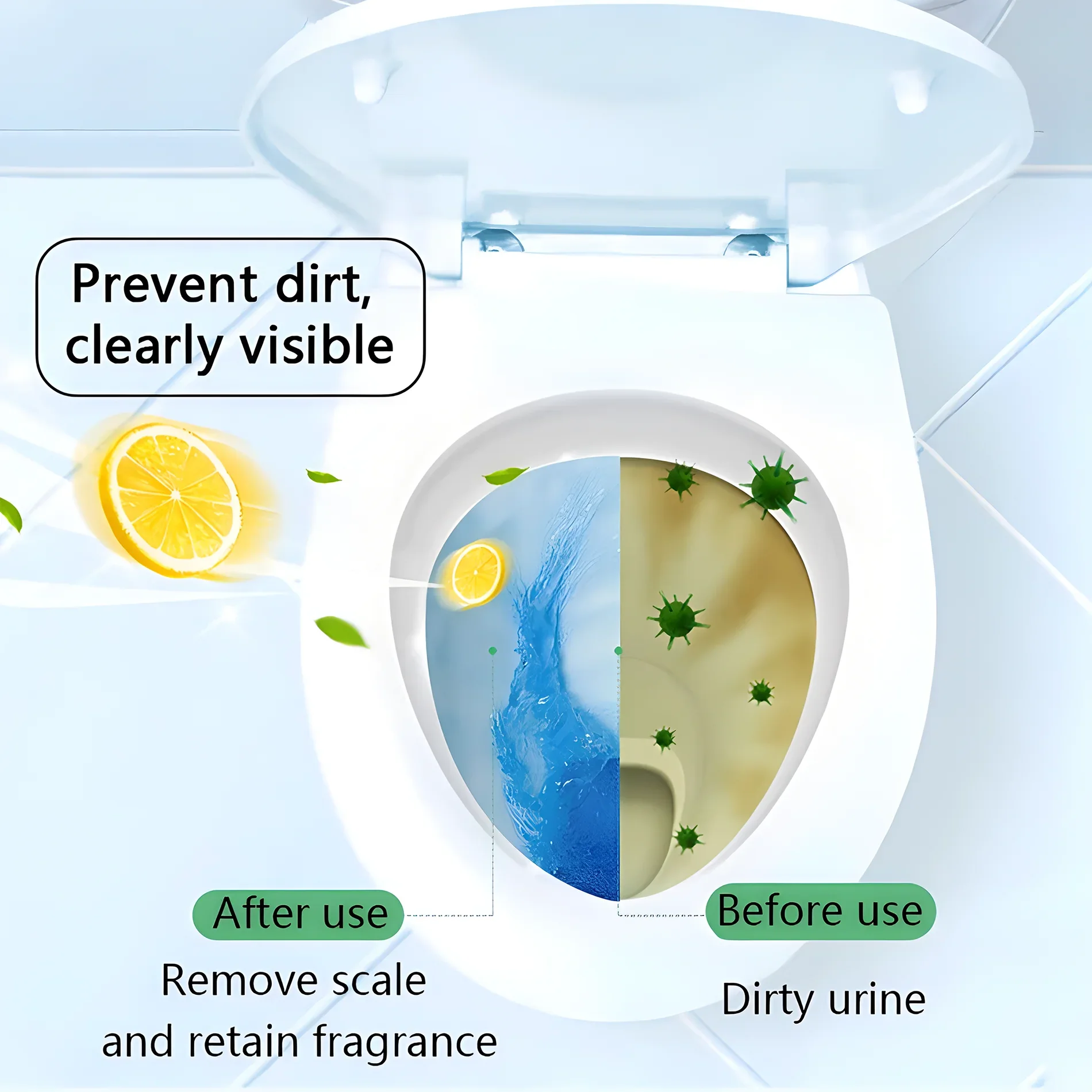 Toilet Bowl Cleaner Drain Tank Deodorization Stain Remover Remove Urine Stains Odor Tablet House Bathroom Cleaning Agent Product