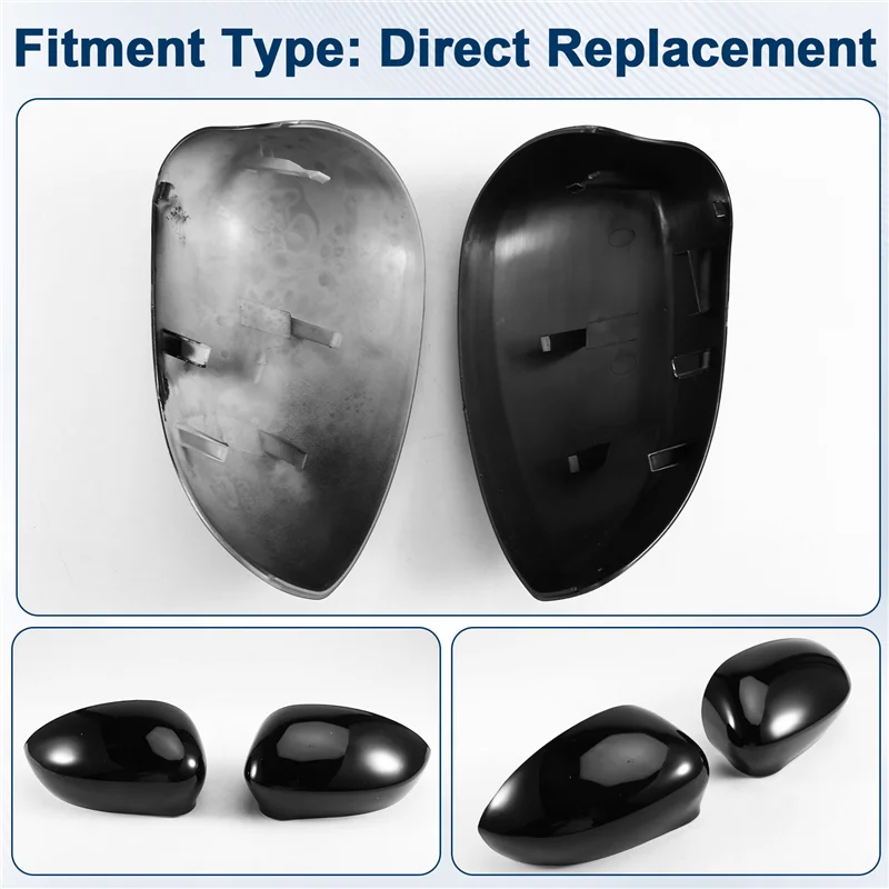 

Автомобильное боковое зеркало, корпус зеркала заднего вида, крышка бокового зеркала 735452185 735452186 для Fiat 500 2007-2023-A02G