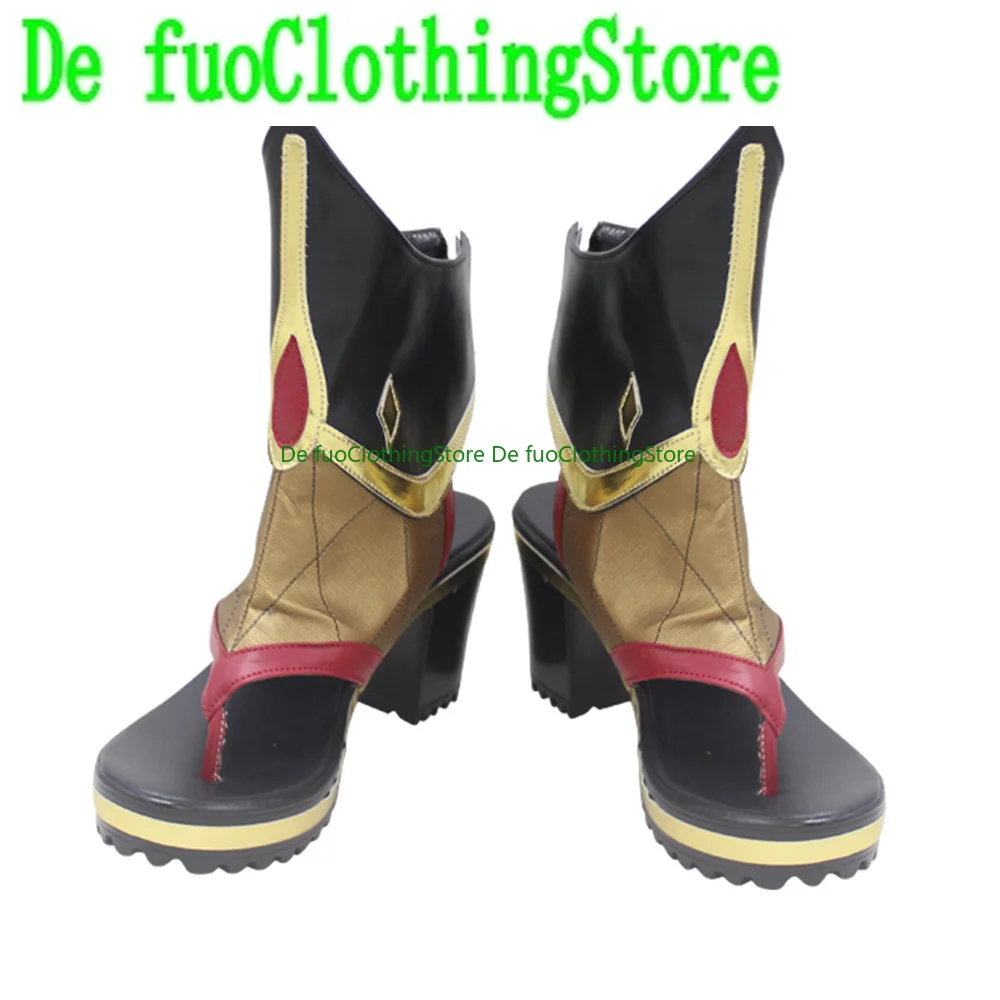 Genshin Impact Shinobu Scarpe Cosplay Stivali Halloween Natale DefuIndumenti Negozio di scarpe