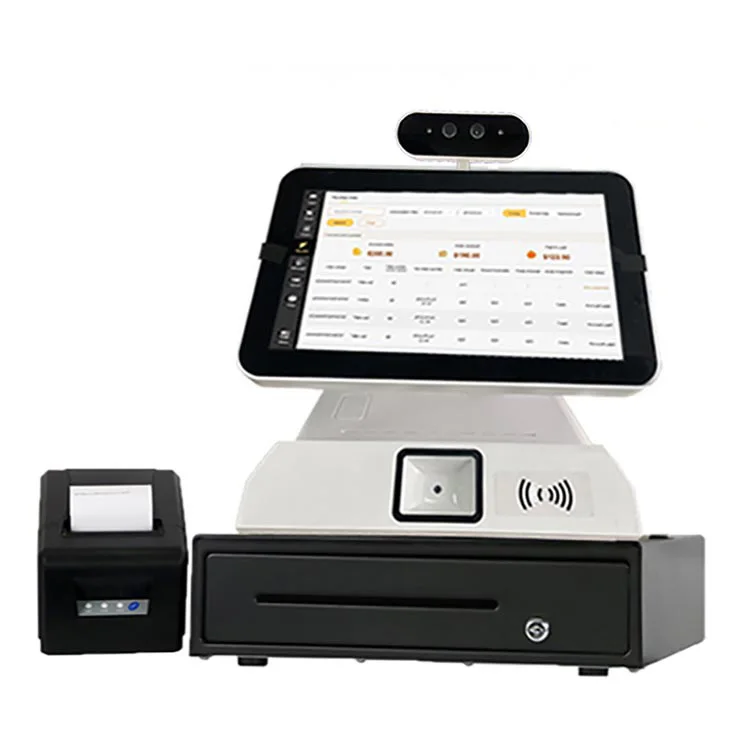 All-In-One 11.6 Inch Android Cash Register New Double POS Machine with Face Recognition and Barcode Scanner for the Holidays