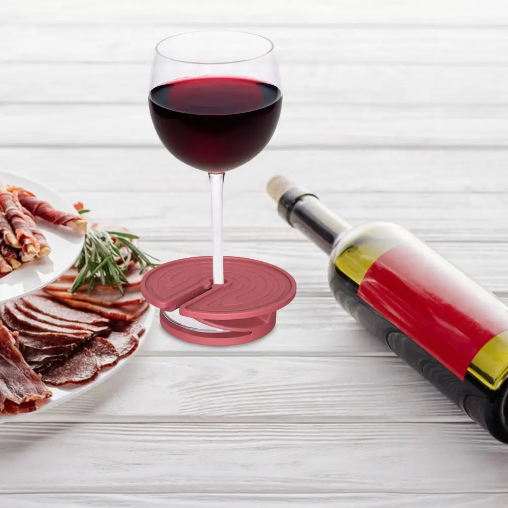 Soporte para copa de vino, portavasos de playa con diseño de laberinto, posavasos de arena multifuncional para bebidas, teléfono, gafas de sol, llave única para playa