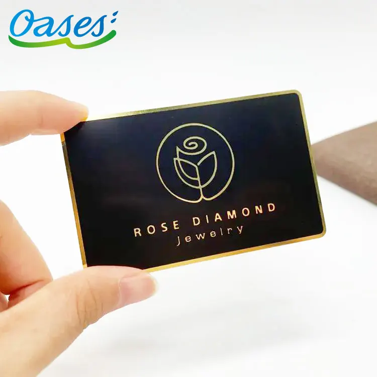 Customized query Cheap Custom Stainless Steel Matt Black Metal Business Card Printing Laser Engraving Metal Business Black Blank