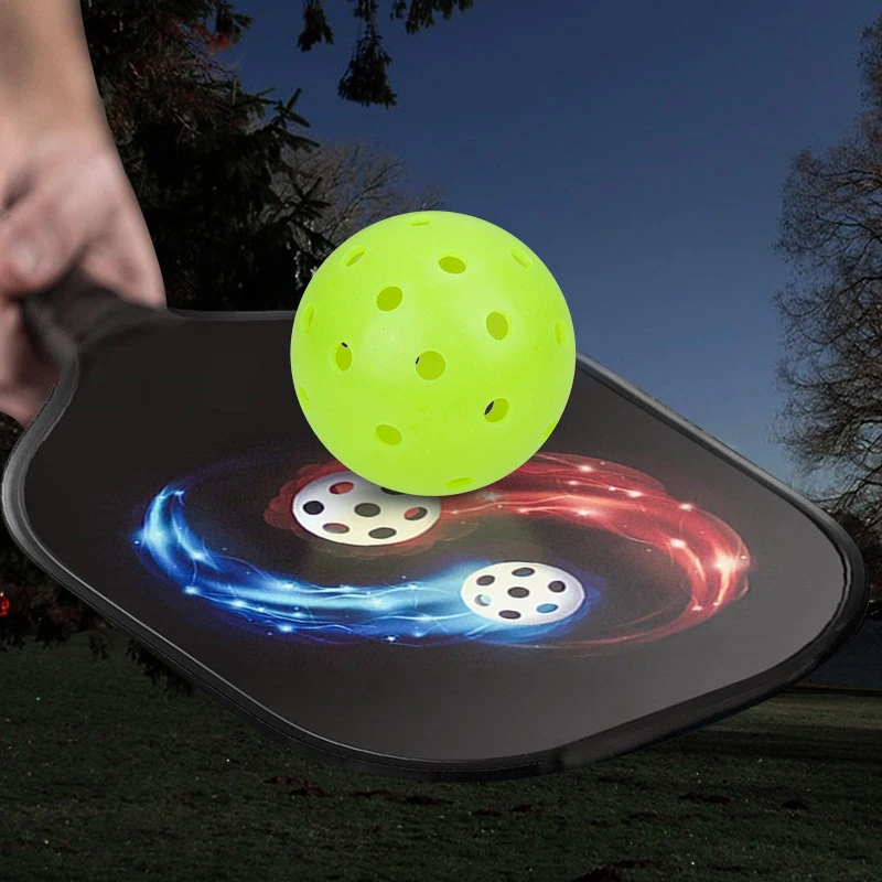 

【Happy】1/3pcs Pickleball Balls Outdoor 48Holes Training Pickleball Accessories 74mm Standard Pickle Balls For Training