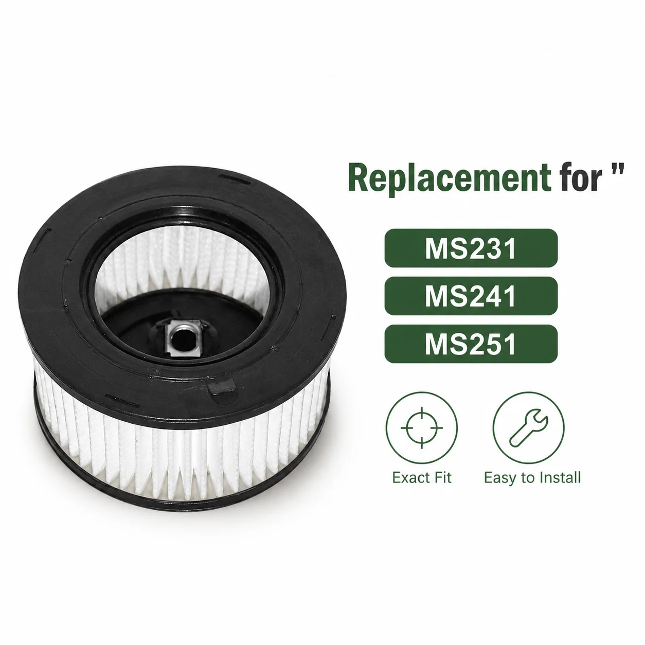 Air Filter Replacement For Stihl MS271 MS291 MS311 MS381 Chainsaw Parts Accessories, Replaces 1141 120 1600, 2-Pack, Saw Parts