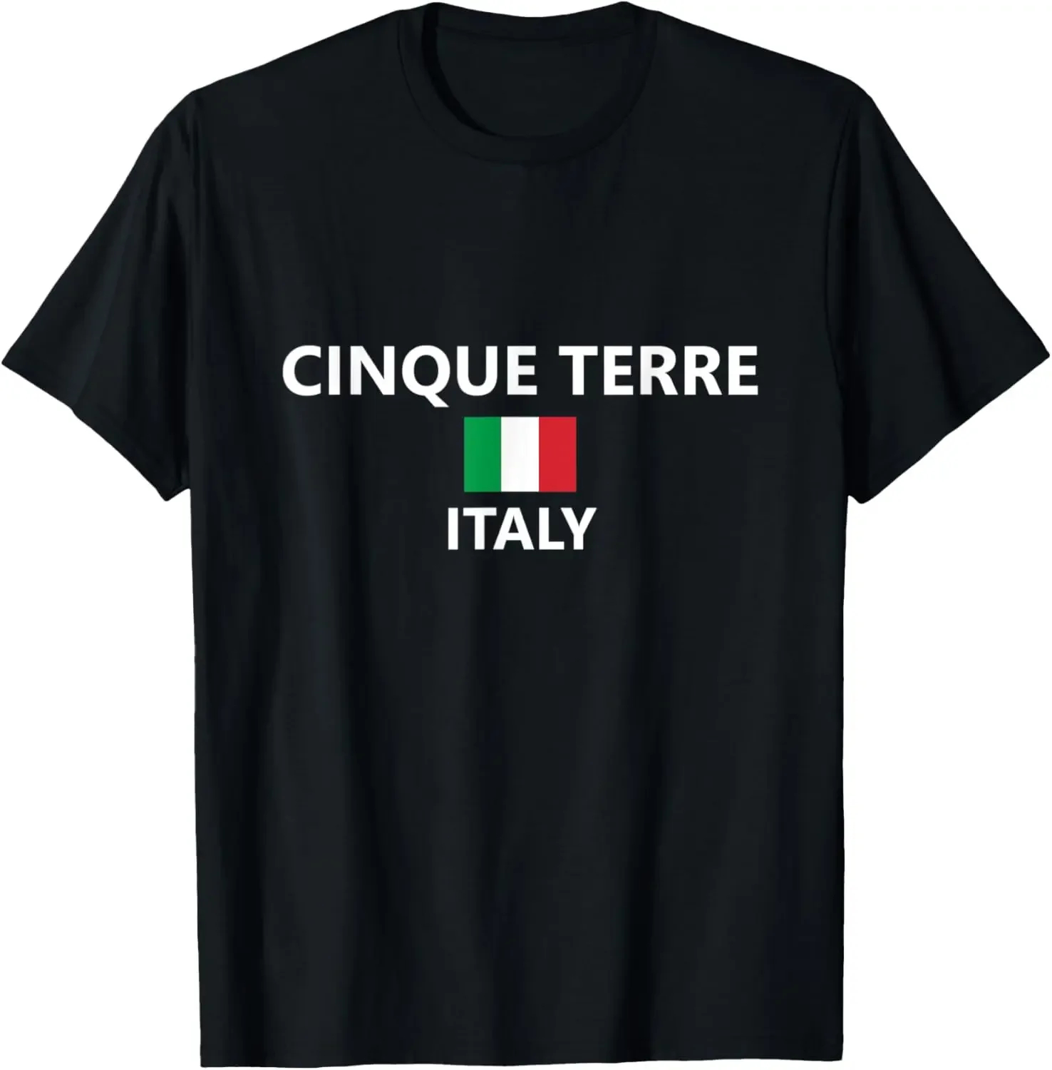 Cinque Terre Italy Italian Flag City T-Shirt