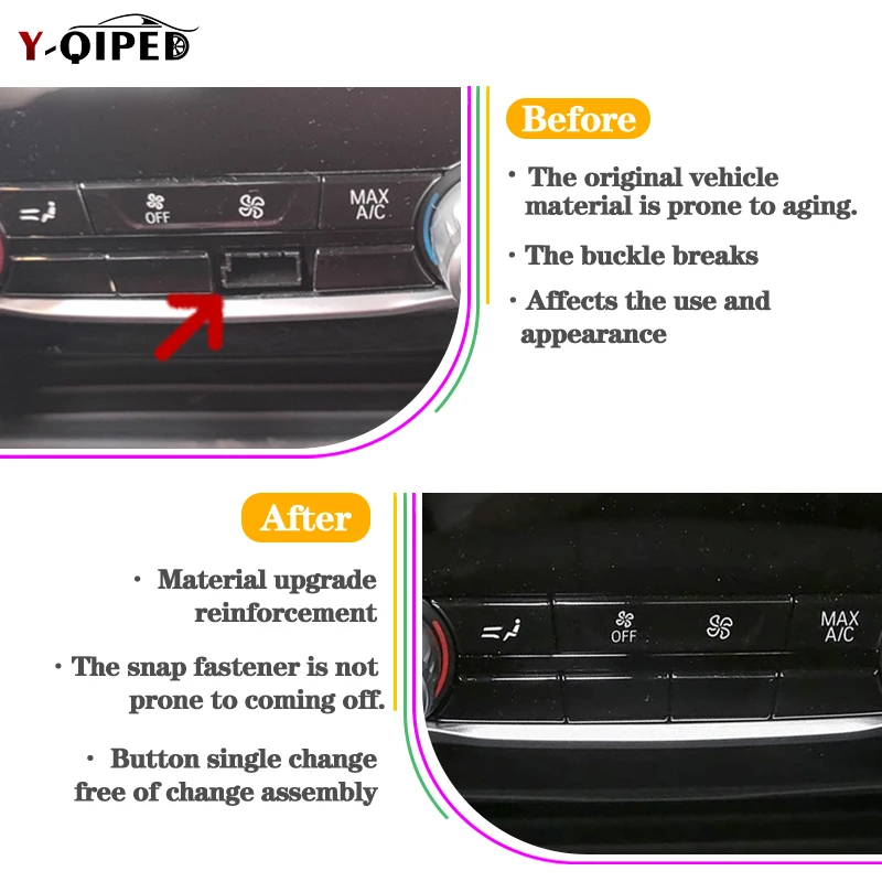 Set Rear Air Conditioning Control Button For BMW 5 6GT 7 Series M Version G30 G31 G38 F90 G32 G11 G12 540i 630iGT 640iGT 740li
