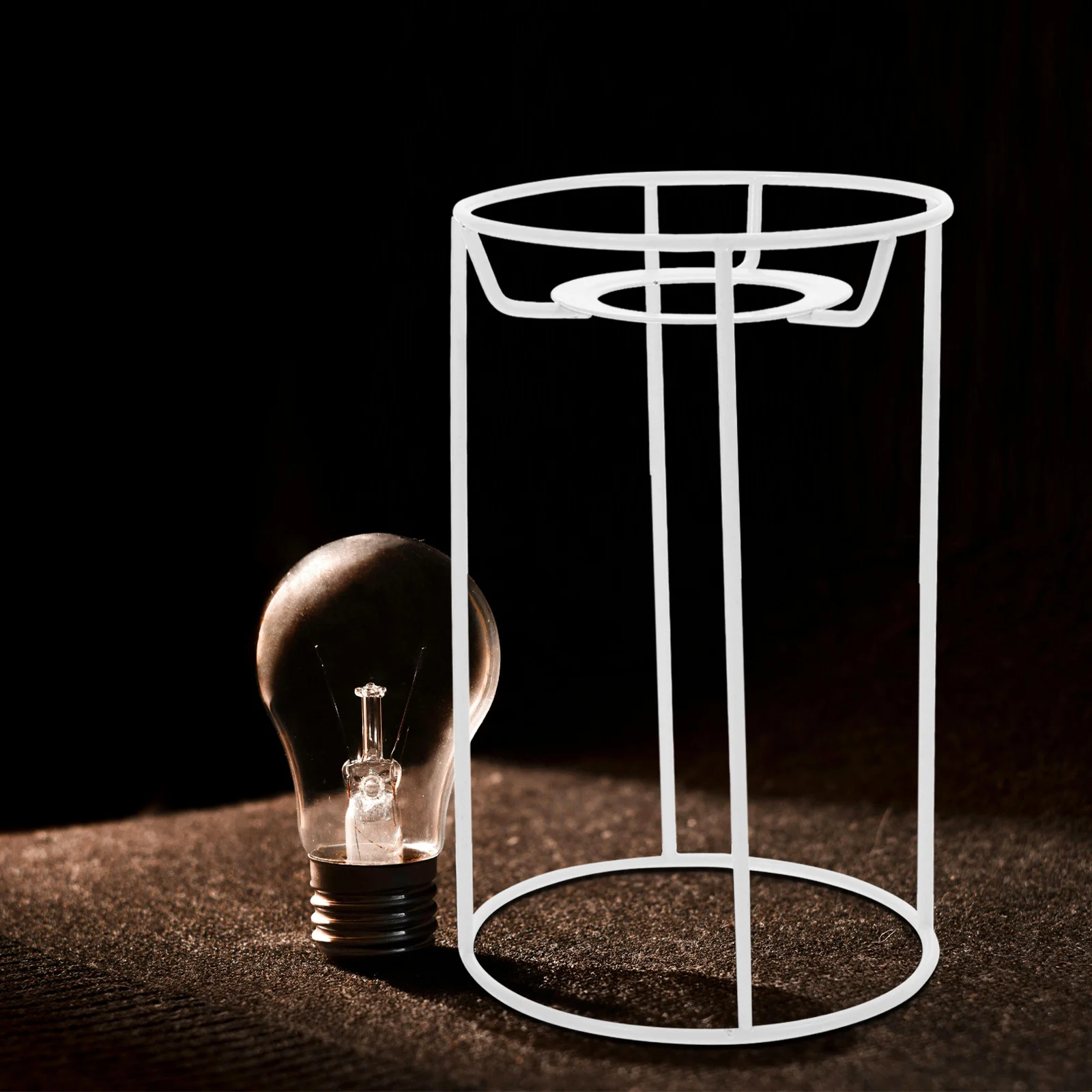 빈티지 E27 램프쉐이드 프레임 화이트 DIY 테이블 천장 조명 인더스트리얼 레트로 스타일 조명 기구 메탈 서포트 브래킷