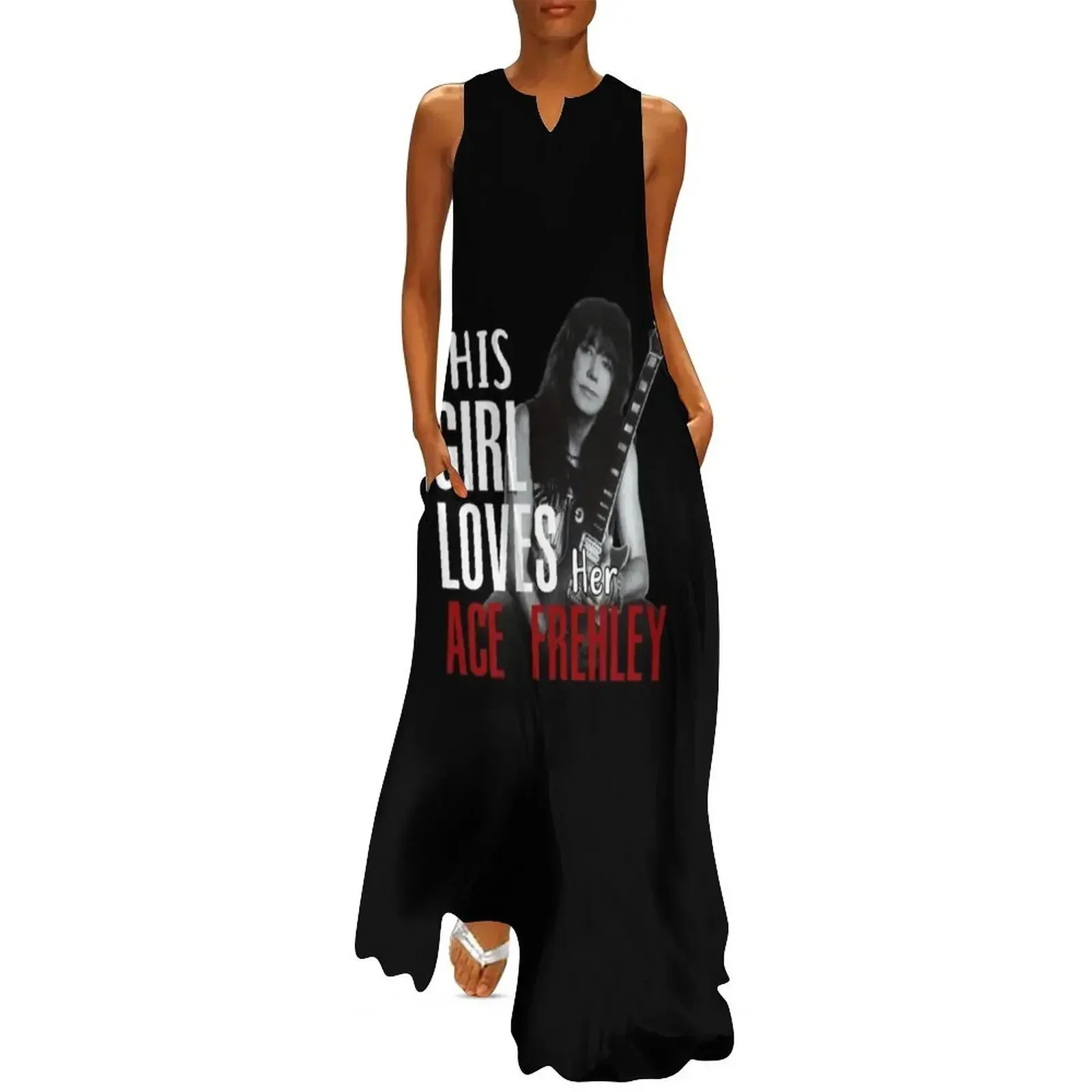 

This girl Ace Frehley Long Dress Prom gown ladies dresses for special occasion long sleeve dresses evening dress ladies Dress