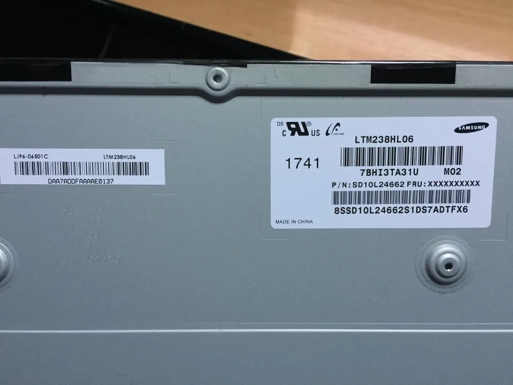 Imagem -03 - Modelo de Tela Lcd Ips Ltm238hl06 para Lenovo Aio 52024iku 520-24ikl Aio 520-24arr tipo F0dn Lenovo A340-24iwl Novo
