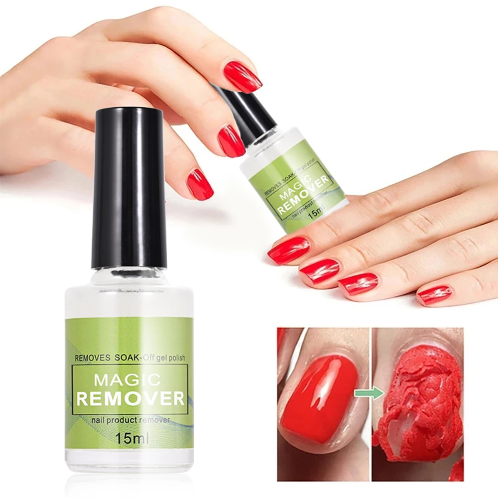 15ML Magic Nail Gel Polish Remover UV Gel Polnisch Schnelle Entfernen Semi Permanent Lack Soak-Off Polish Cleamer kleber Nägel Kunst Werkzeuge