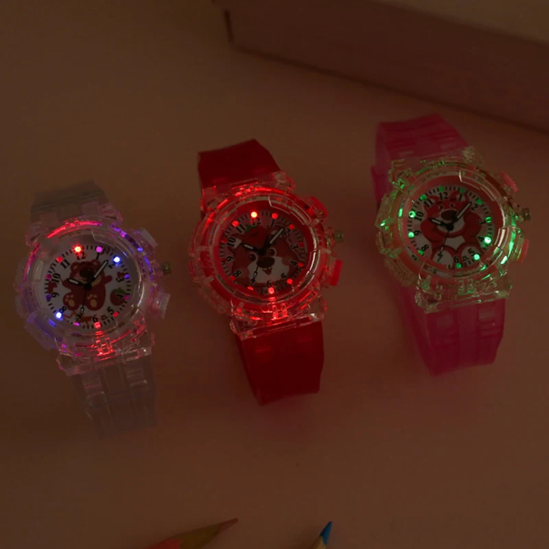 Mininstants-Montre à quartz pour enfants, montre-bracelet de sport brillante, dessin animé Disney Lotso Shoous, garçons et filles, étudiants, cadeaux de Noël