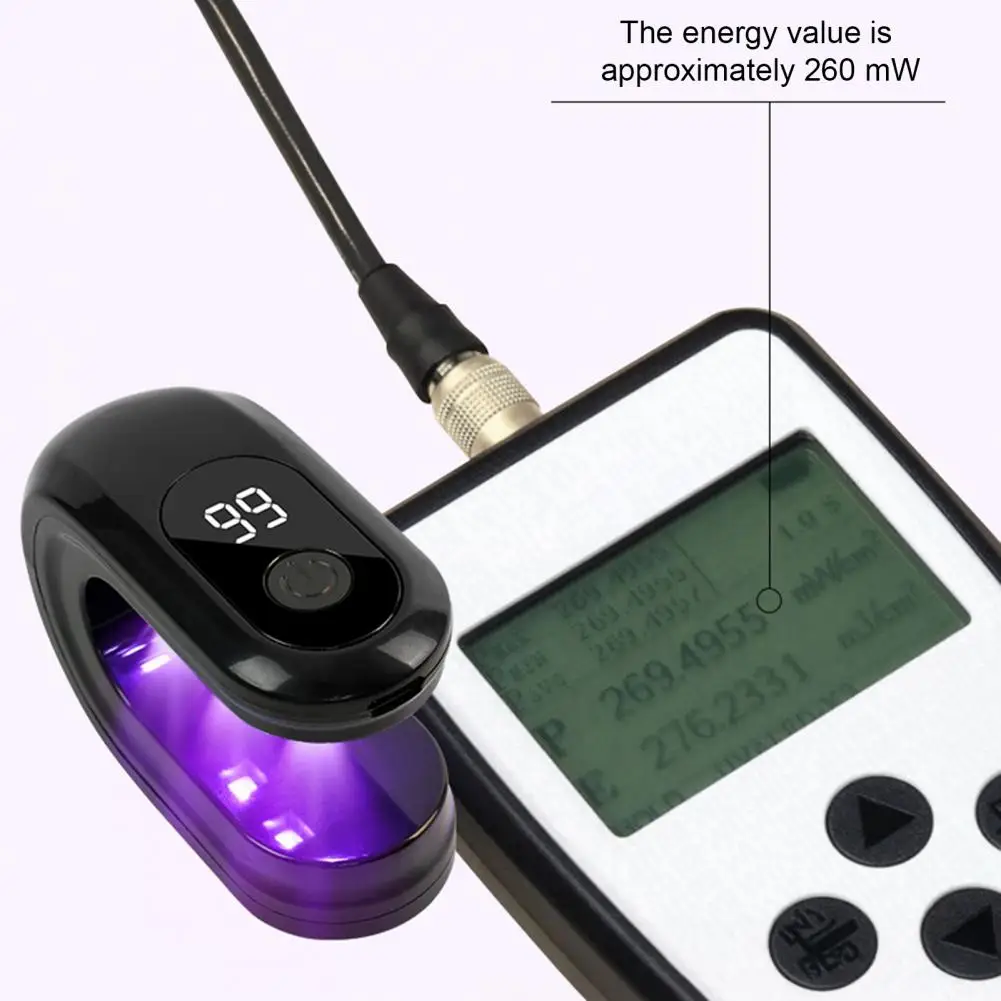 Mini UV LED-nagellamp voor gelnagels Draagbaar manicurelicht Handheld U-vormig uithardingslicht voor sneldrogend