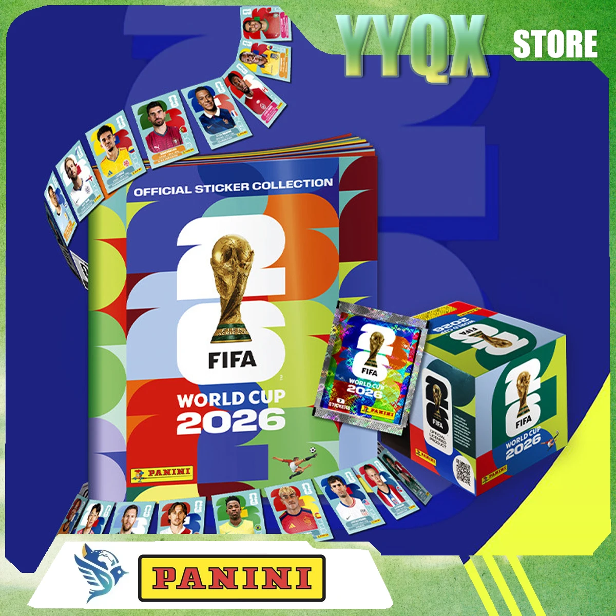 

Panini 2026 NEW World Cup FIFA Football Star Player Sticker Collection Periphery Surprise Gift Boy Toy Collectibles Rare Like