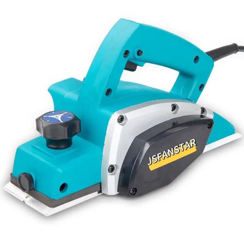 

Электрический рубанок ATVE с шириной строгания 82 мм и регулируемой глубиной строгания 0-1 мм для гладкой обработки древесины