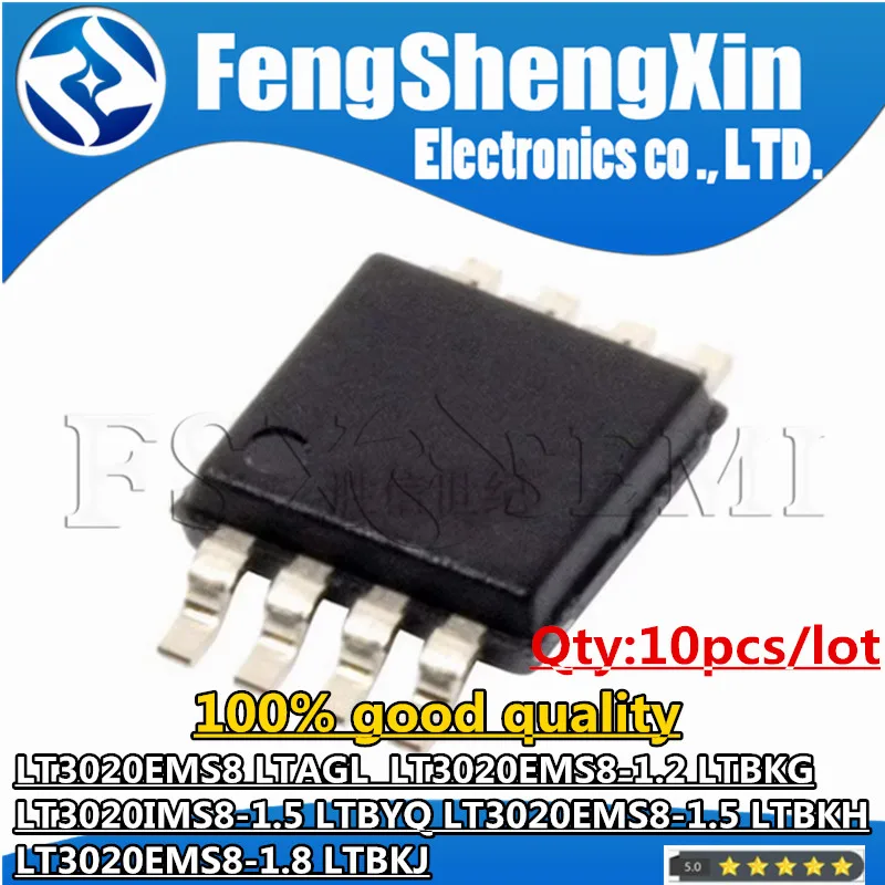 

10pcs LT3020EMS8 LTAGL LT3020EMS8-1.2 LTBKG LT3020IMS8-1.5 LTBYQ LT3020EMS8-1.5 LTBKH LT3020EMS8-1.8 LTBKJ MSOP-8 Chips