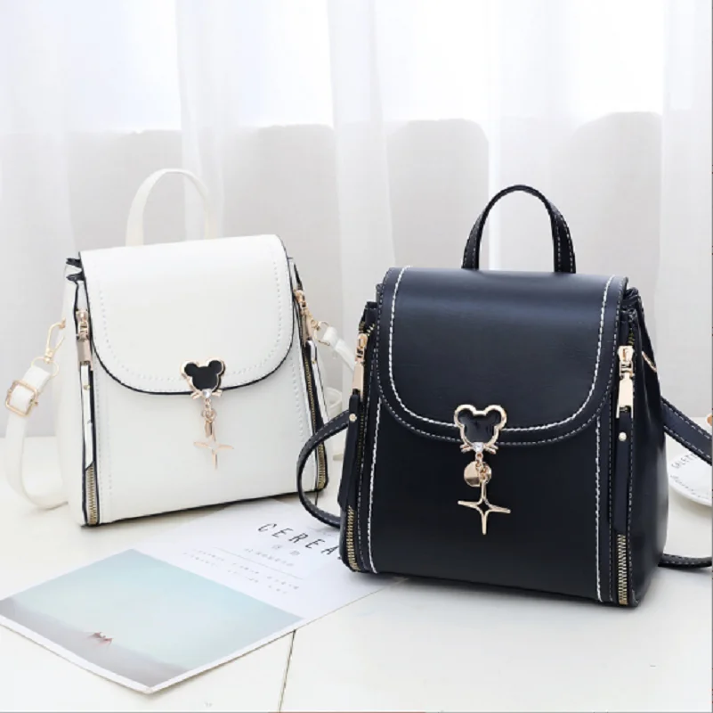 Hot Sale High Quality Leather Small Backpacks Women Fashion Luxury Shoulder Bags Casual Crossbody Bag Large Capacity Backpack