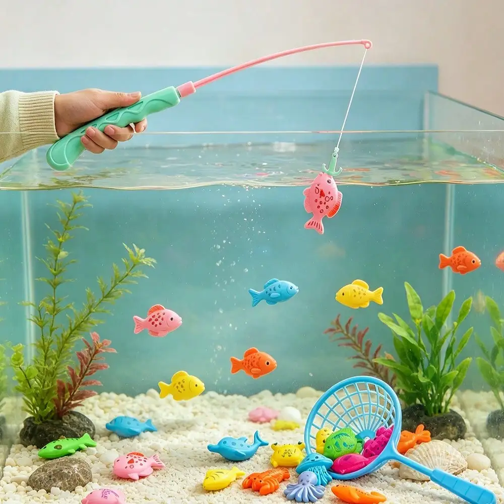 Juguete interactivo de pesca para gatos y perros en casa - imagen 5