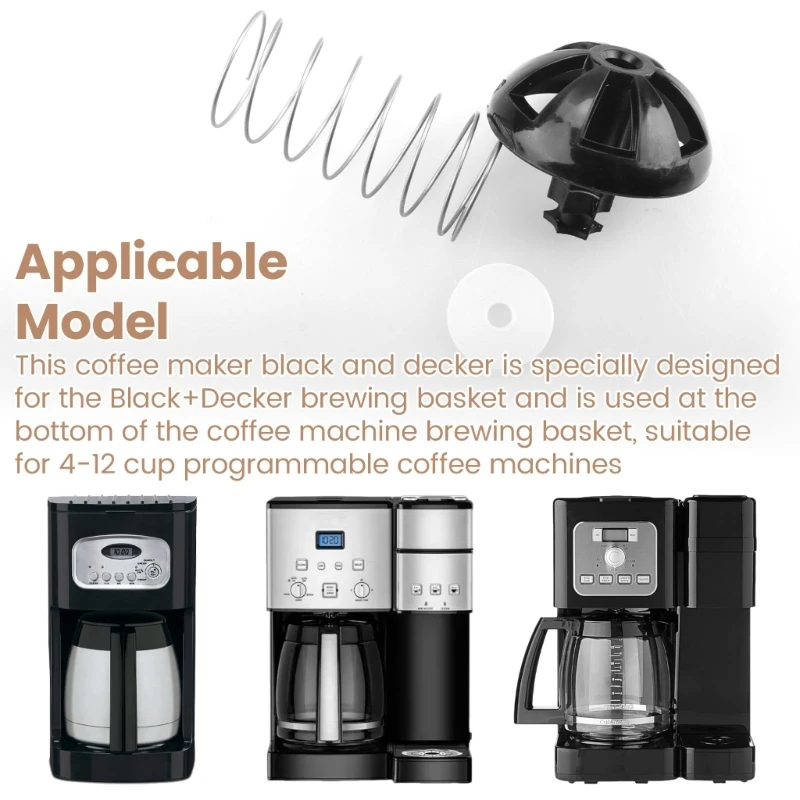  Coffee Filter Brew Basket Replacement Stopper Kits Spring Loaded Design Fit Most Coffee Machine Models Easy To Install