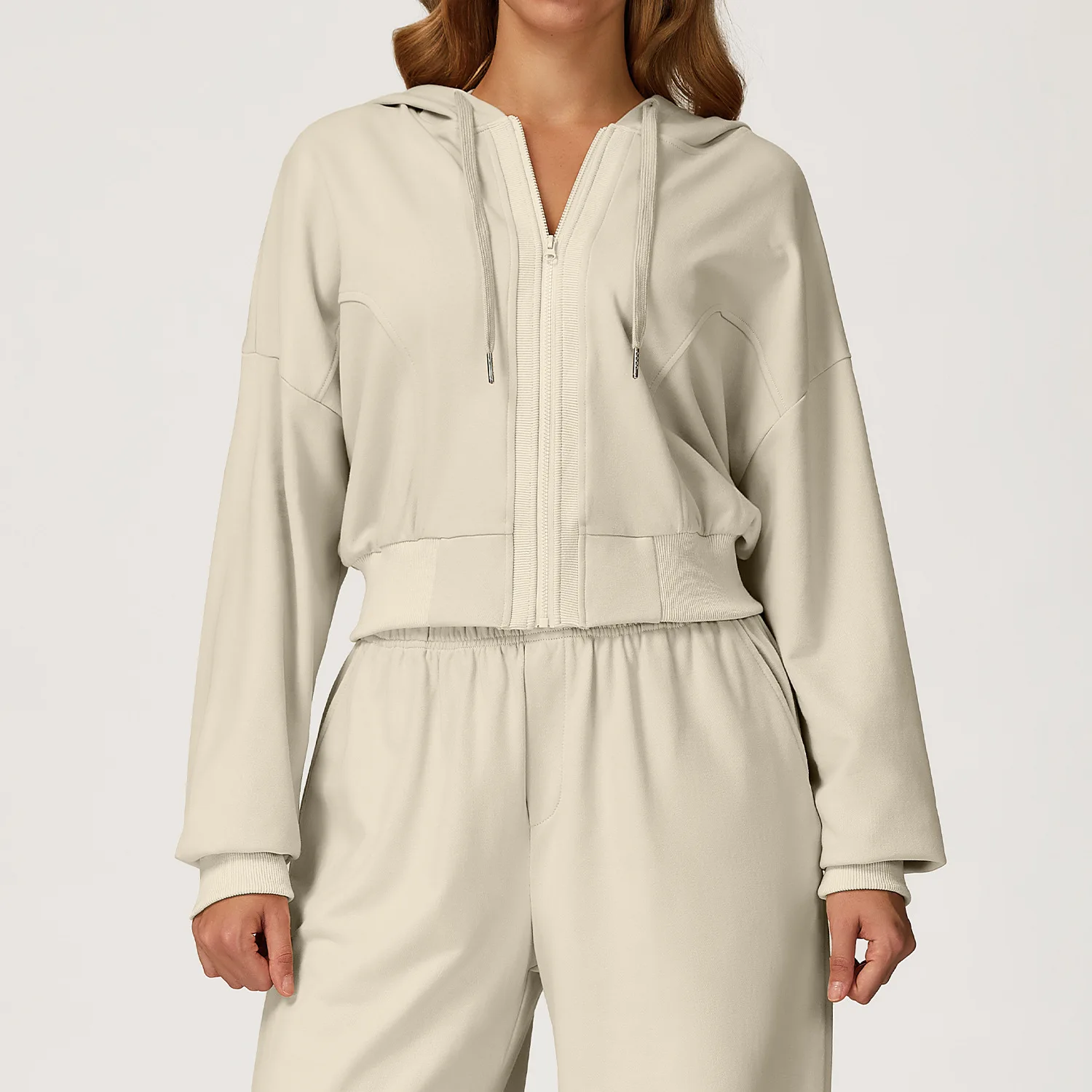 

Yoga Tops Running Fitness Clothing Female Sports Top Women Autumn Winter Zippered Hooded Sweatshirts Casual Loose Sportswear