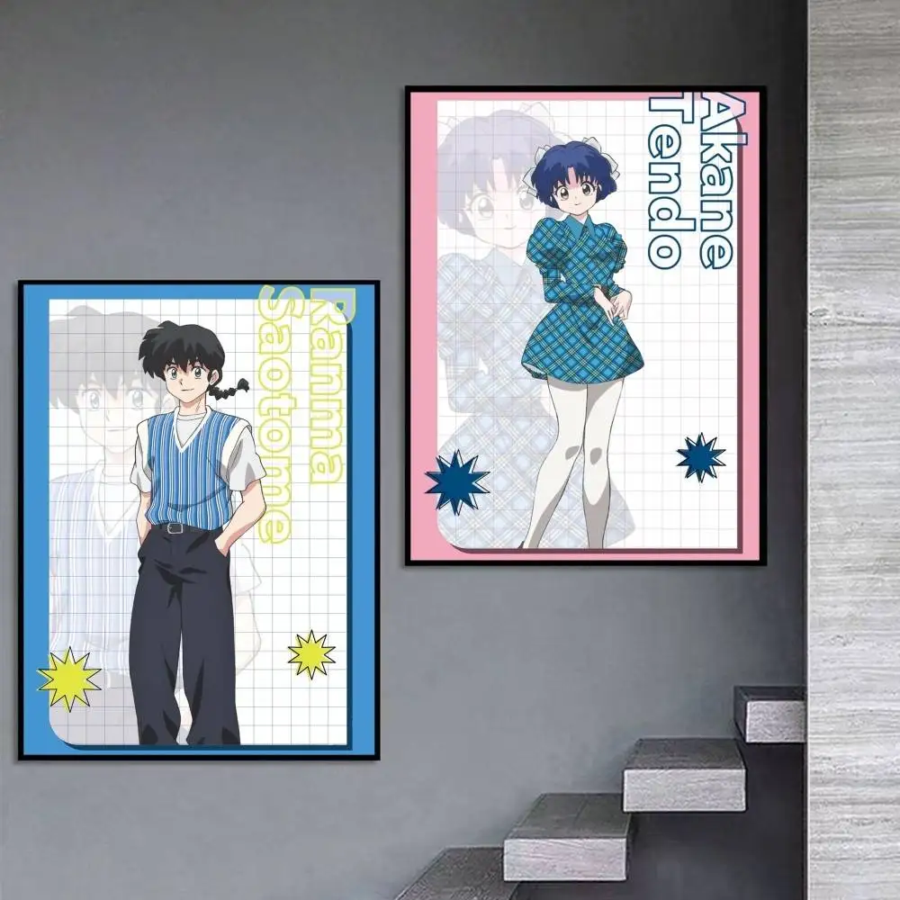 Official Art R-Ranma 2024 Remake S3 Poster Self-adhesive Art Waterproof Paper Sticker Coffee House